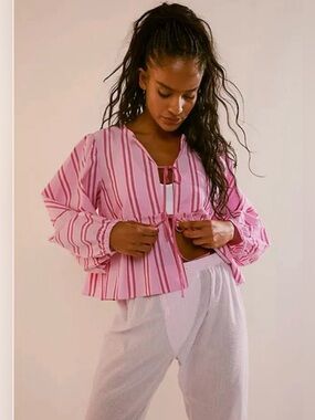 Free People Brunch Babe blouse